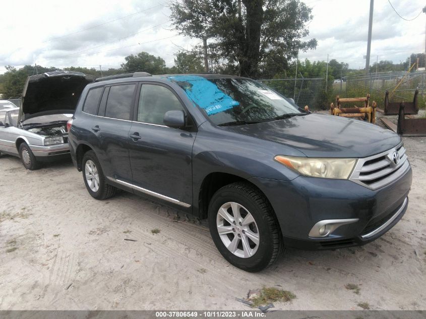 2013 Toyota Highlander Base Plus VIN: 5TDZA3EH8DS035604 Lot: 37806549