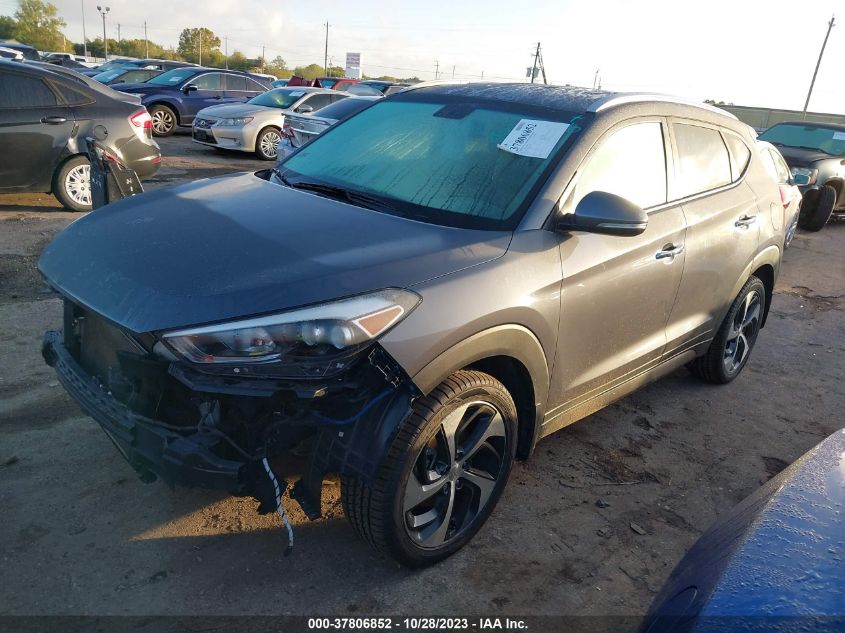 2016 Hyundai Tucson Limited VIN: KM8J33A28GU218585 Lot: 37806852