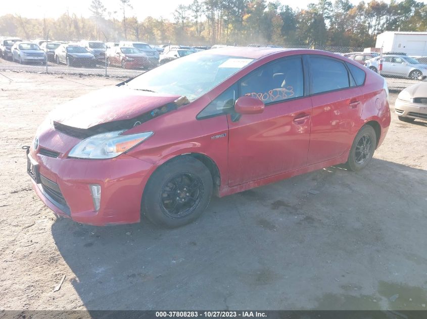 2013 Toyota Prius One/Two/Three/Four/Five VIN: JTDKN3DU7D1633779 Lot: 37808283