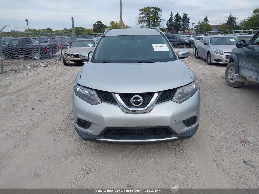 2016 Nissan Rogue Sv VIN: KNMAT2MV8GP649804 Lot: 37808592