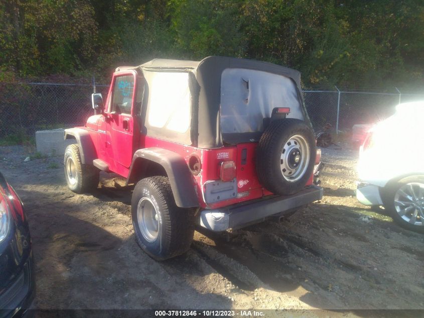 2000 Jeep Wrangler Se VIN: 1J4FA29P5YP704422 Lot: 37812846