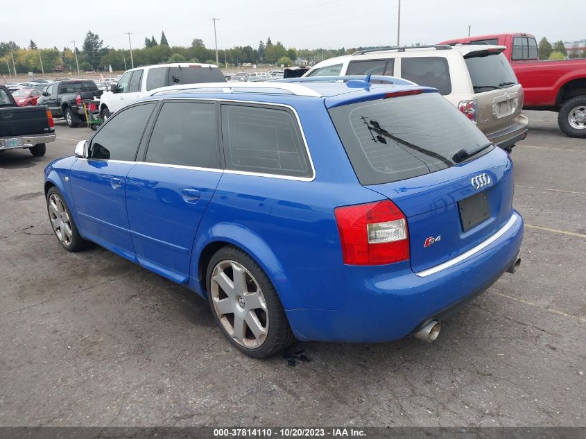 2005 Audi S4 4.2 Avant VIN: WAUXL68E75A017921 Lot: 37814110