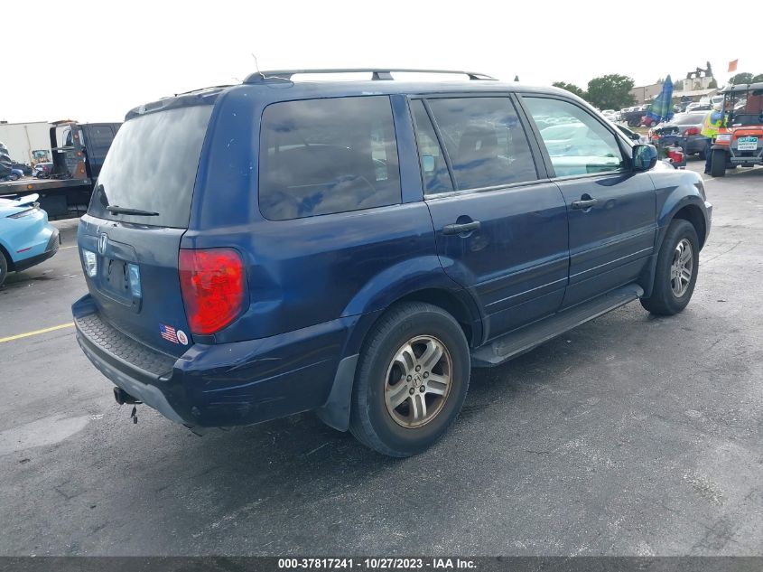 2004 Honda Pilot Ex VIN: 2HKYF18744H562369 Lot: 37817241