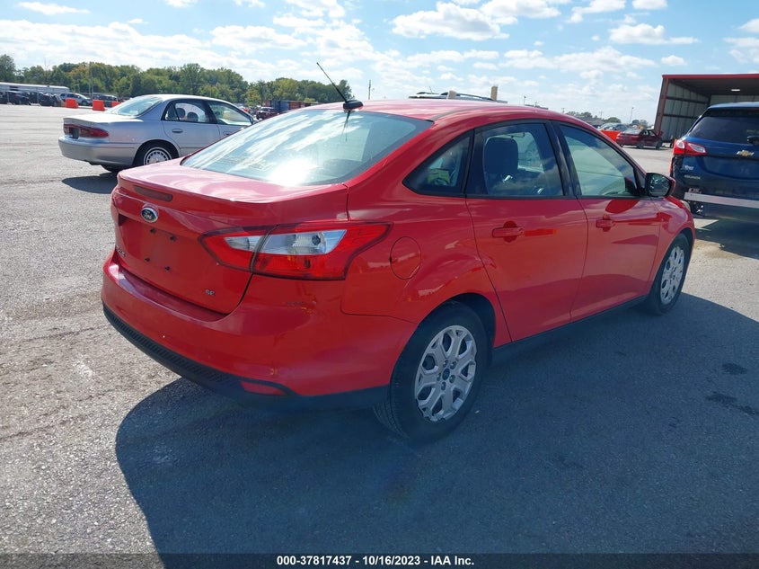 2012 Ford Focus Se VIN: 1FAHP3F22CL250373 Lot: 37817437