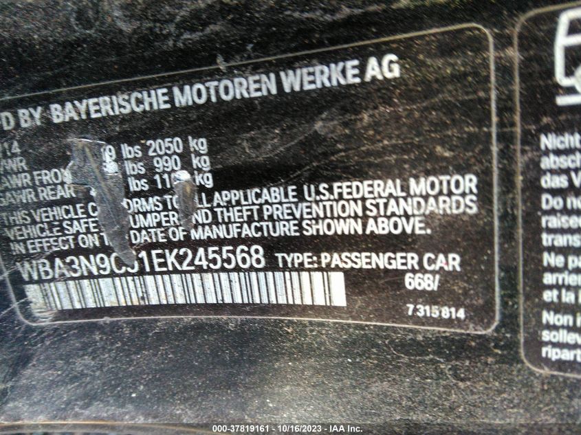 WBA3N9C51EK245568 2014 BMW 428I xDrive