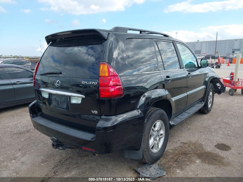 2003 Lexus Gx 470 VIN: JTJBT20X430020858 Lot: 37819187