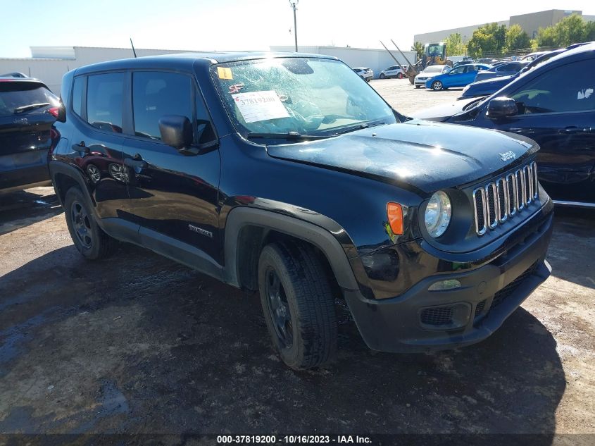 2017 Jeep Renegade Sport 4X4 VIN: ZACCJBAB8HPG29890 Lot: 40785738