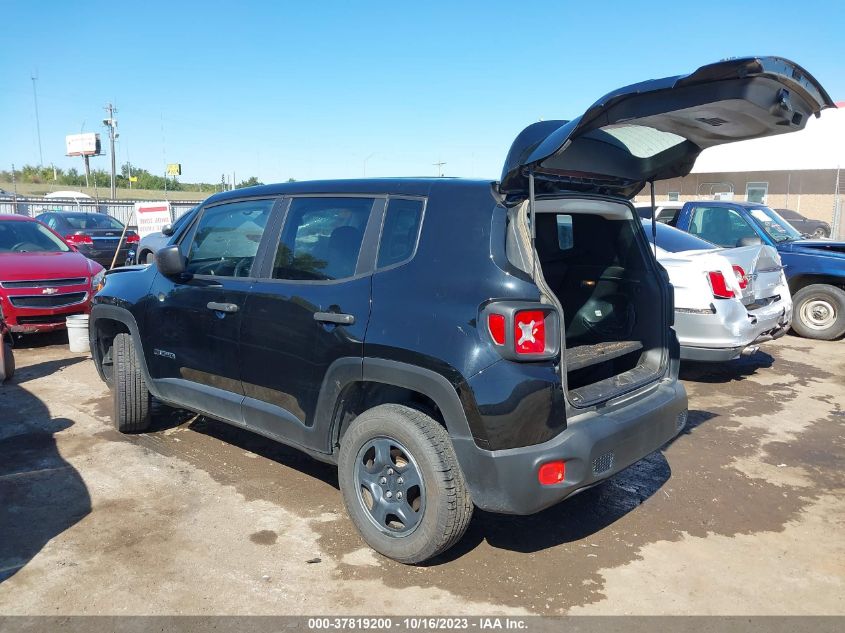 2017 Jeep Renegade Sport 4X4 VIN: ZACCJBAB8HPG29890 Lot: 40785738