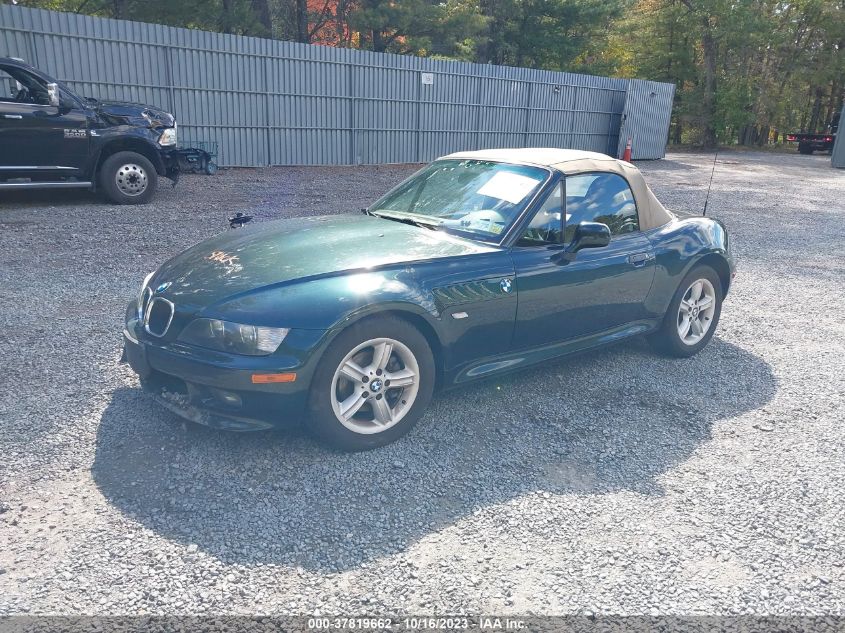 WBACN33441LM01434 2001 BMW Z3 2.5I