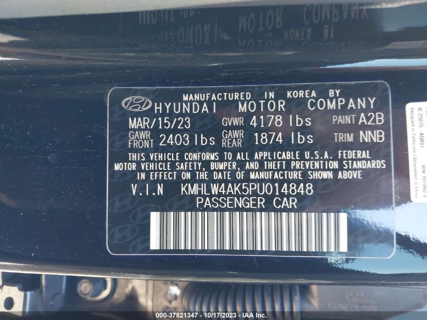 KMHLW4AK5PU014848 2023 Hyundai Elantra N