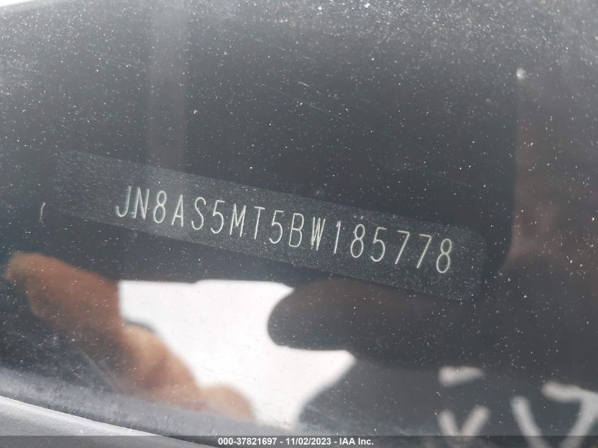 2011 Nissan Rogue Sv VIN: JN8AS5MT5BW185778 Lot: 37821697