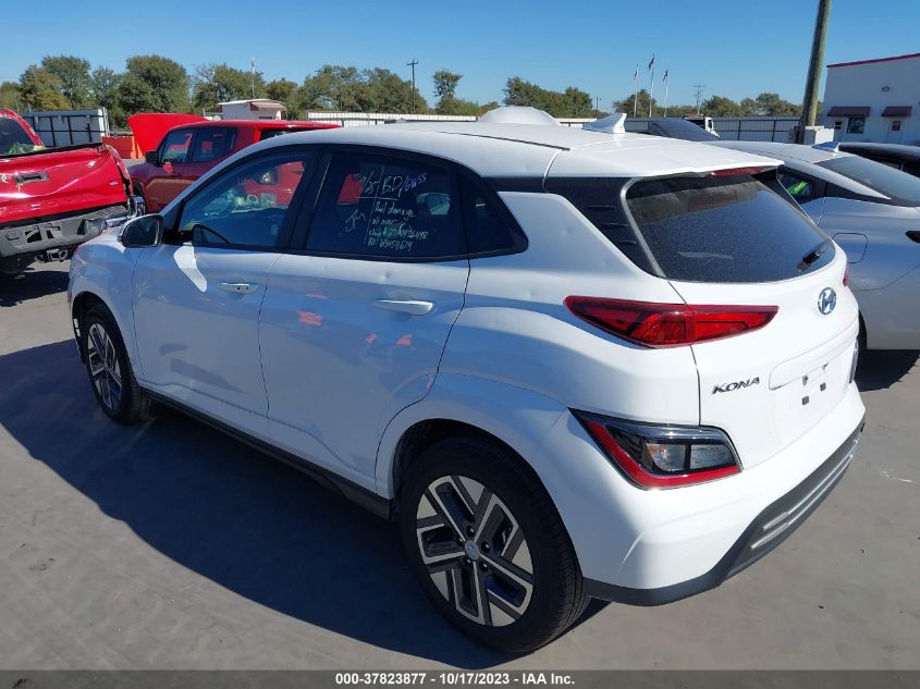 2023 Hyundai Kona Electric Se VIN: KM8K23AG0PU187108 Lot: 37823877