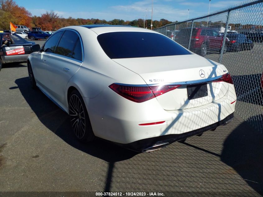 W1K6G7GBXNA105173 2022 Mercedes-Benz S 580 4Matic