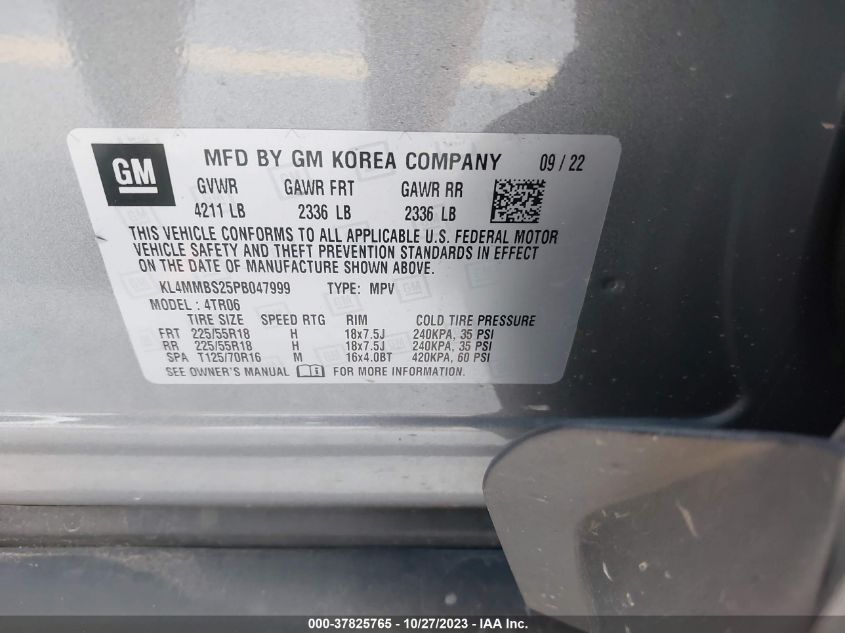 2023 Buick Encore Gx Preferred VIN: KL4MMBS25PB047999 Lot: 37825765