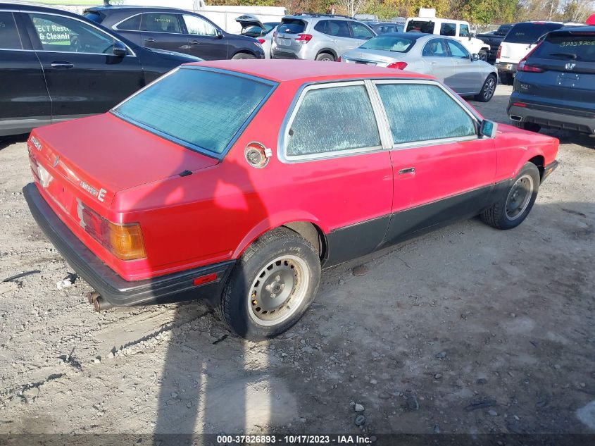 1985 Maserati Biturbo VIN: ZAMAL1104FB313125 Lot: 37826893