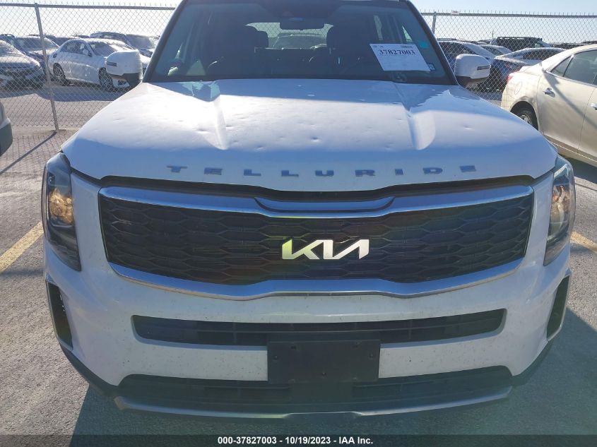 2022 Kia Telluride S VIN: 5XYP6DHC3NG213044 Lot: 37827003