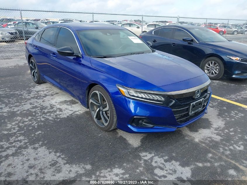 2022 Honda Accord Sedan Sport VIN: 1HGCV1F37NA121469 Lot: 37828650