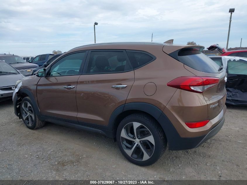 2016 Hyundai Tucson Limited VIN: KM8J3CA28GU023604 Lot: 37829067