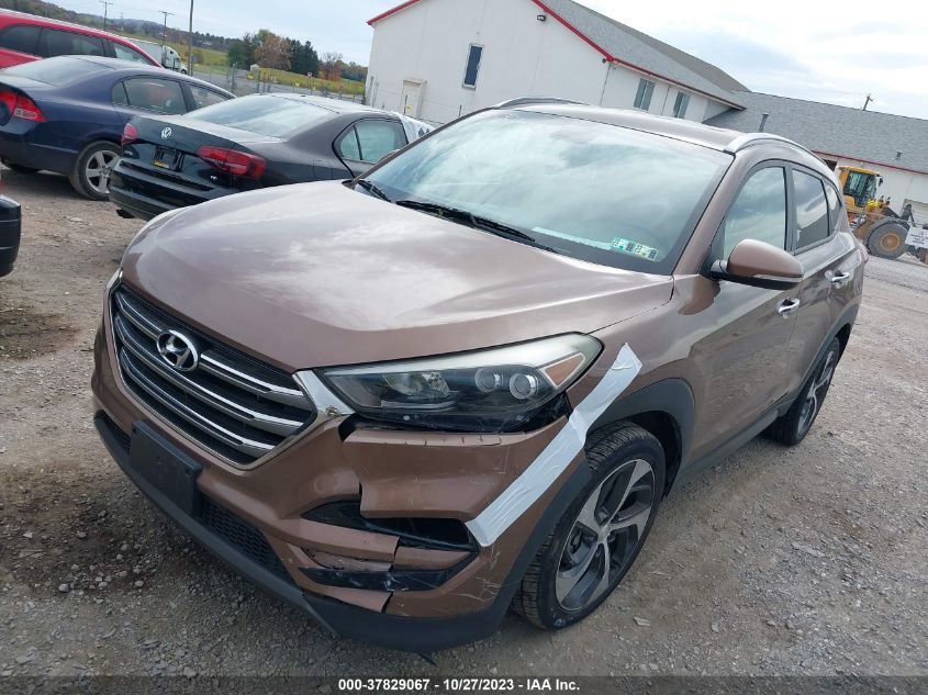 2016 Hyundai Tucson Limited VIN: KM8J3CA28GU023604 Lot: 37829067