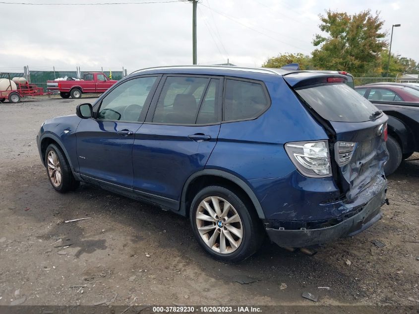 2013 BMW X3 xDrive28I VIN: 5UXWX9C50D0A11248 Lot: 37829230