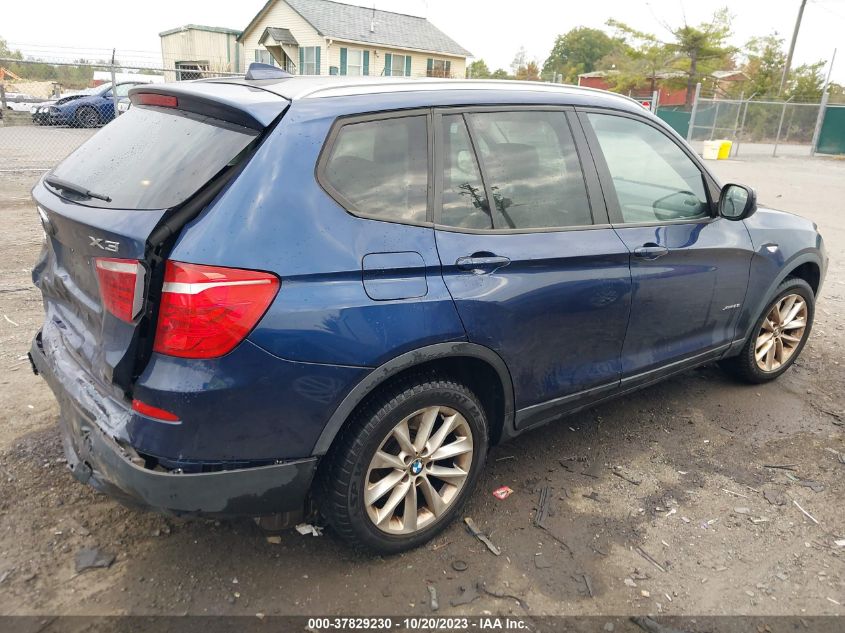 2013 BMW X3 xDrive28I VIN: 5UXWX9C50D0A11248 Lot: 37829230