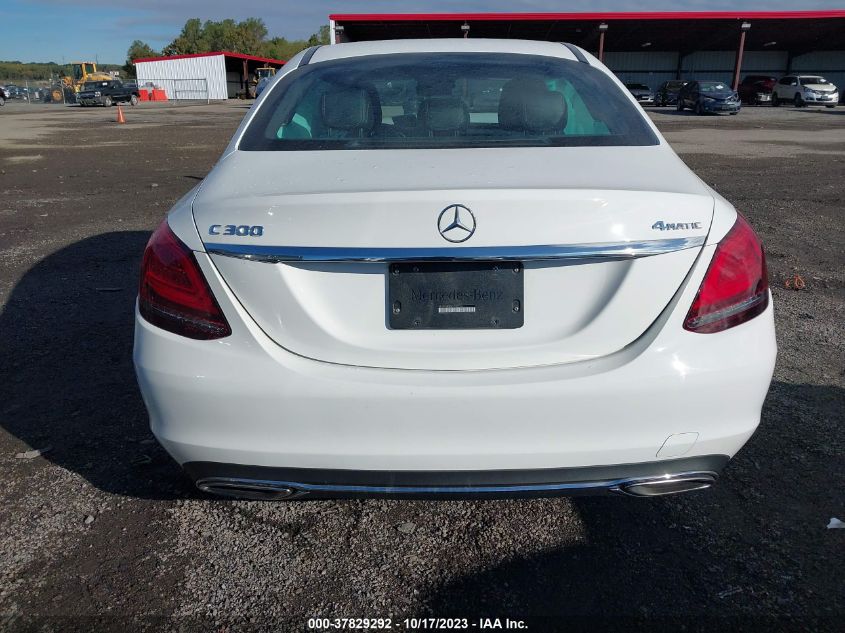 2019 Mercedes-Benz C 300 4Matic VIN: 55SWF8EB5KU320774 Lot: 37829292