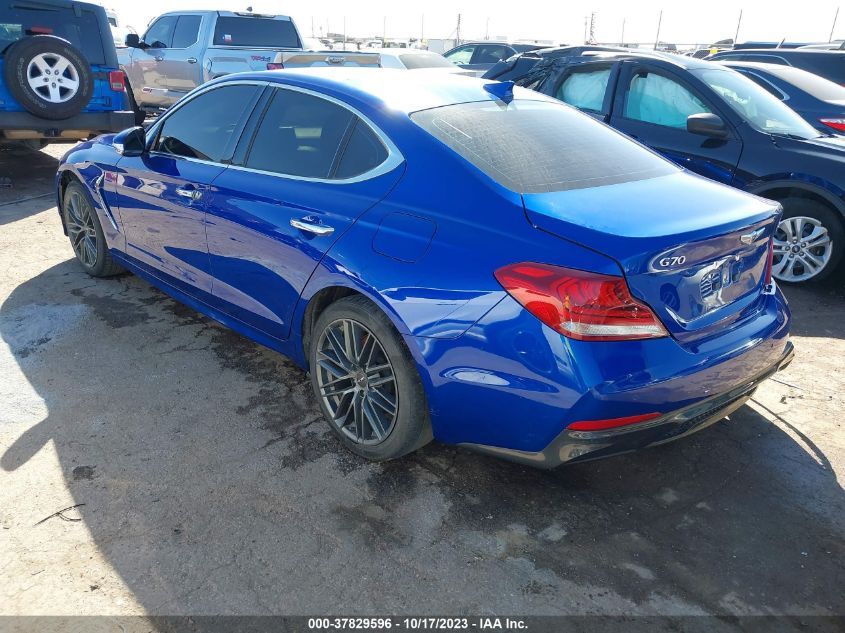 2019 Genesis G70 2.0T Advanced VIN: KMTG34LA7KU040011 Lot: 37829596