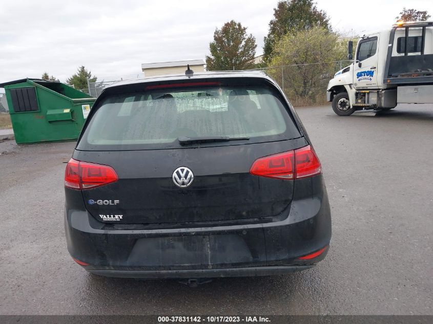 2015 Volkswagen E-Golf Sel Premium VIN: WVWPP7AU9FW902608 Lot: 37831142