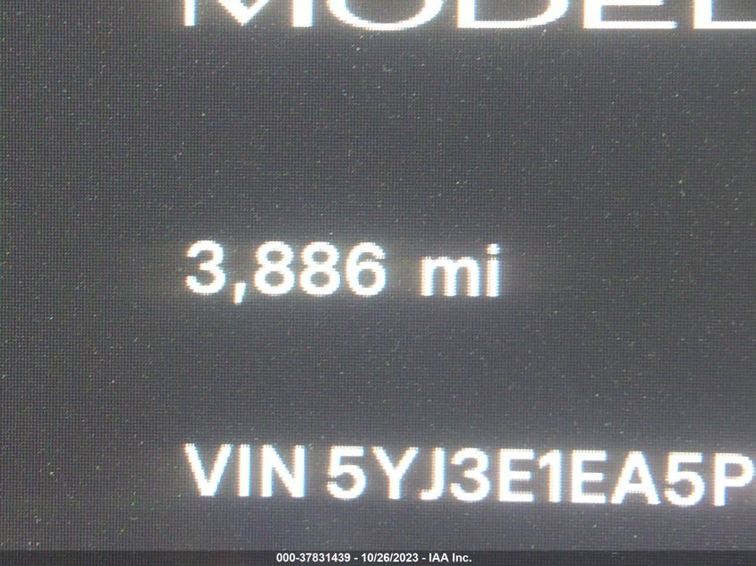 2023 Tesla Model 3 VIN: 5YJ3E1EA5PF588950 Lot: 37831439