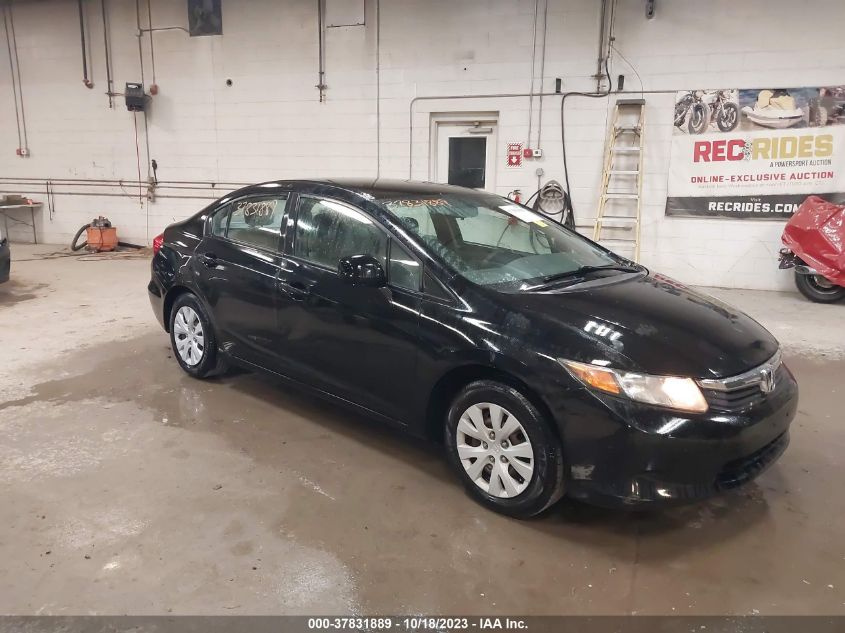 2HGFB2F54CH307255 2012 Honda Civic Sdn Lx