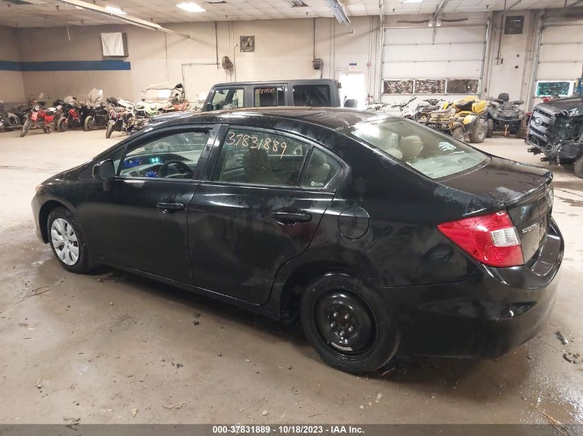 2HGFB2F54CH307255 2012 Honda Civic Sdn Lx