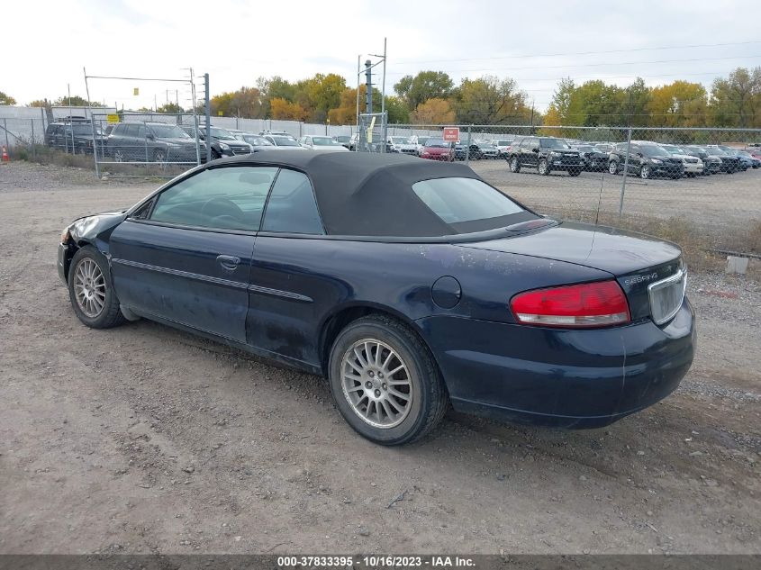 2004 Chrysler Sebring Lxi VIN: 1C3EL55R14N346637 Lot: 37833395