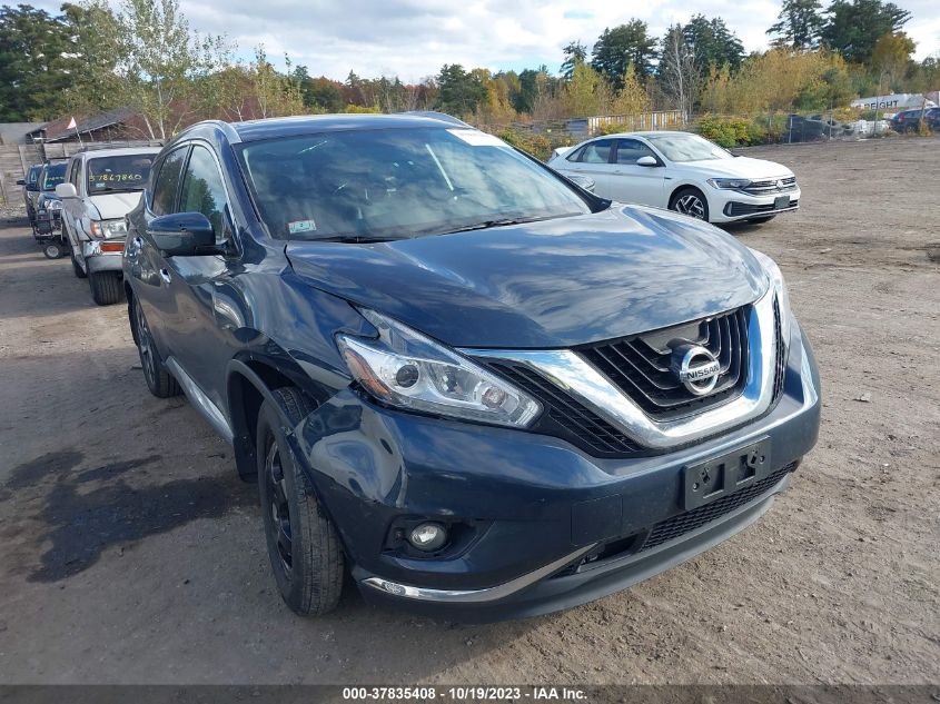 5N1AZ2MH9JN128579 2018 Nissan Murano Platinum