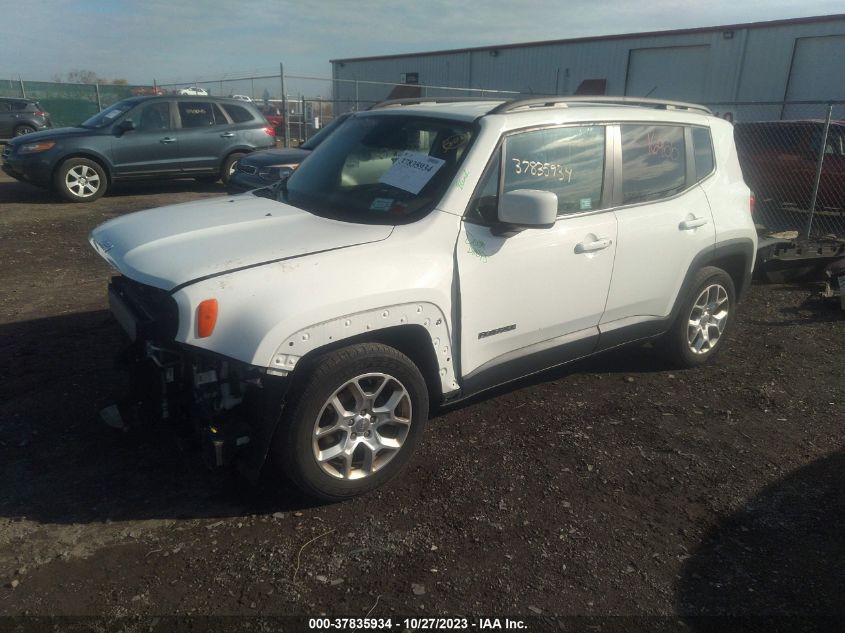 2016 Jeep Renegade Latitude VIN: ZACCJABT0GPD92702 Lot: 37835934