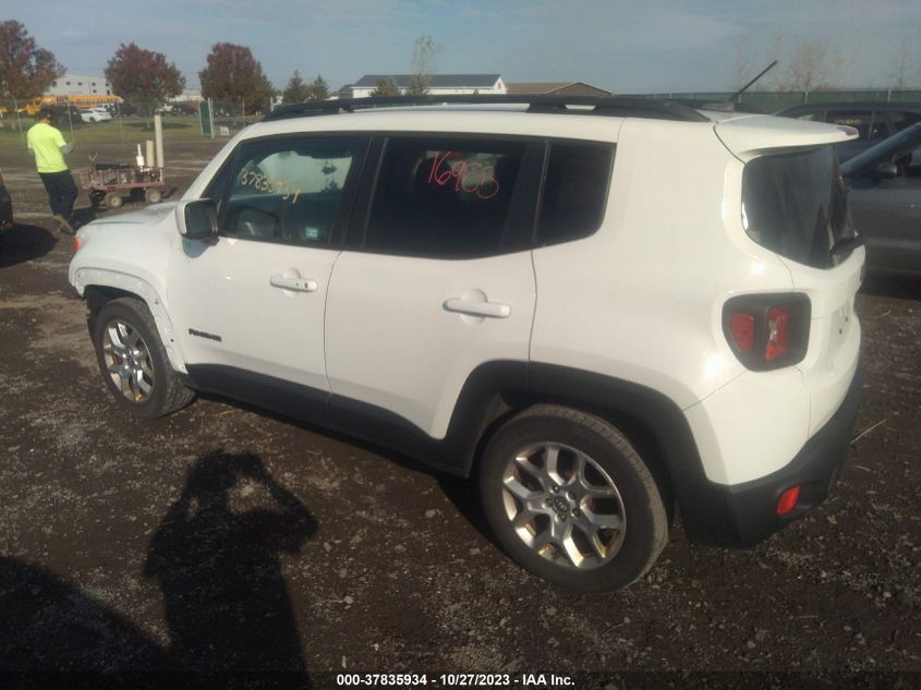 2016 Jeep Renegade Latitude VIN: ZACCJABT0GPD92702 Lot: 37835934