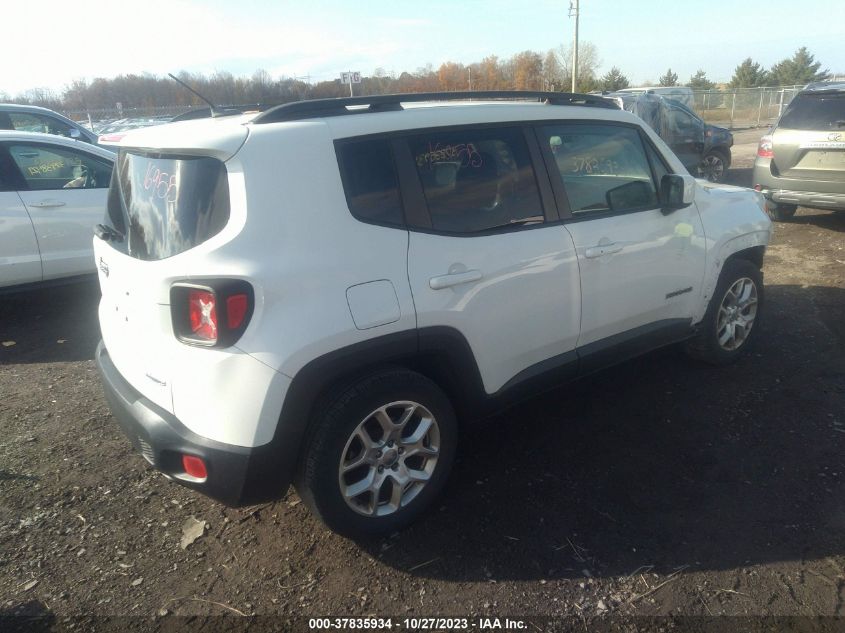 2016 Jeep Renegade Latitude VIN: ZACCJABT0GPD92702 Lot: 37835934