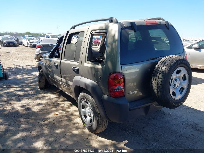 2003 Jeep Liberty Sport VIN: 1J4GK48K93W640774 Lot: 37836633