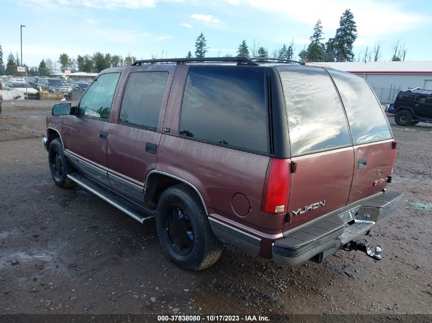 1996 GMC Yukon VIN: 1GKEK13R7TJ739837 Lot: 37838080