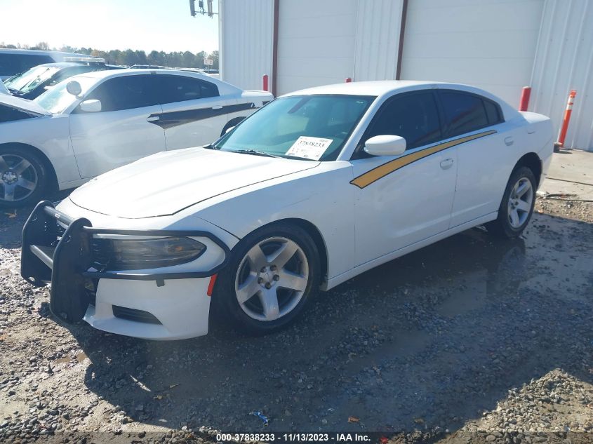 2016 Dodge Charger Police VIN: 2C3CDXATXGH356629 Lot: 37838233