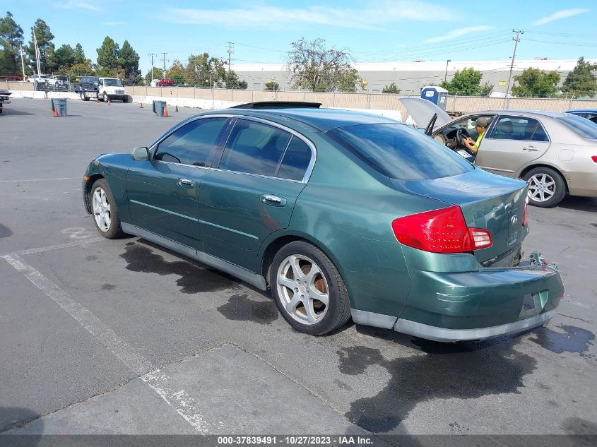 2003 Infiniti G35 Sedan VIN: JNKCV51E03M000159 Lot: 37839491