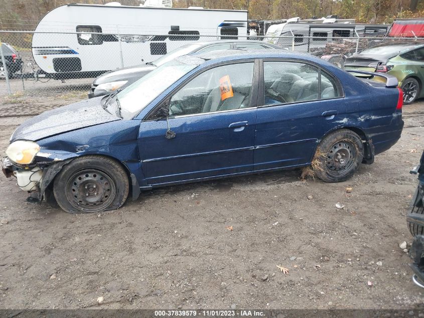 2001 Honda Civic Ex VIN: 1HGES26781L051120 Lot: 37839579