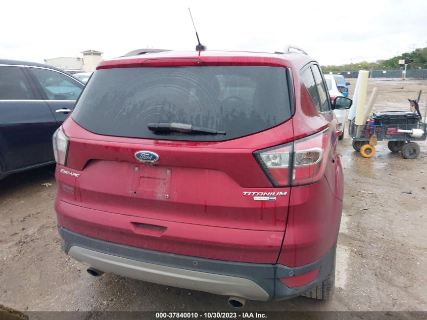 2017 Ford Escape Titanium VIN: 1FMCU9J98HUB54085 Lot: 37840010