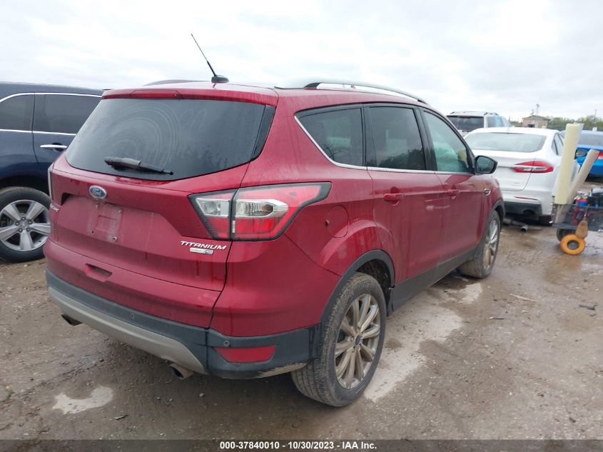 2017 Ford Escape Titanium VIN: 1FMCU9J98HUB54085 Lot: 37840010