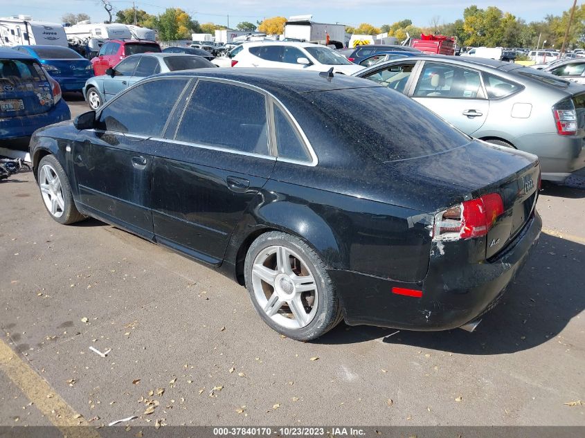 2008 Audi A4 2.0T VIN: WAUAF78E38A112354 Lot: 37840170