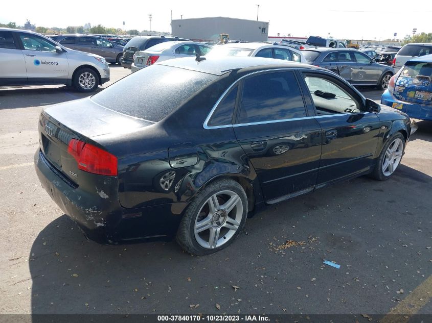 2008 Audi A4 2.0T VIN: WAUAF78E38A112354 Lot: 37840170