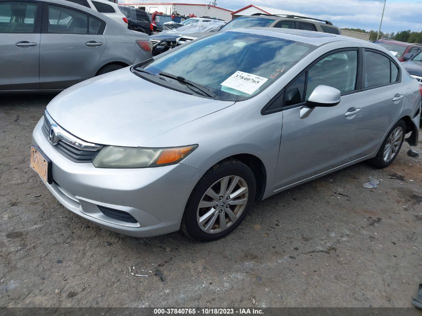 2012 Honda Civic Ex-L VIN: 19XFB2F96CE330534 Lot: 37840765