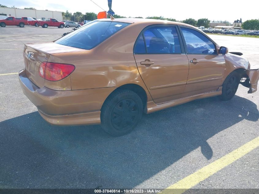 2003 Toyota Corolla S VIN: 1NXBR32E63Z038320 Lot: 37840814