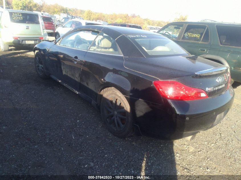 2011 Infiniti G37 Convertible Base VIN: JN1CV6FE7BM950990 Lot: 37842533