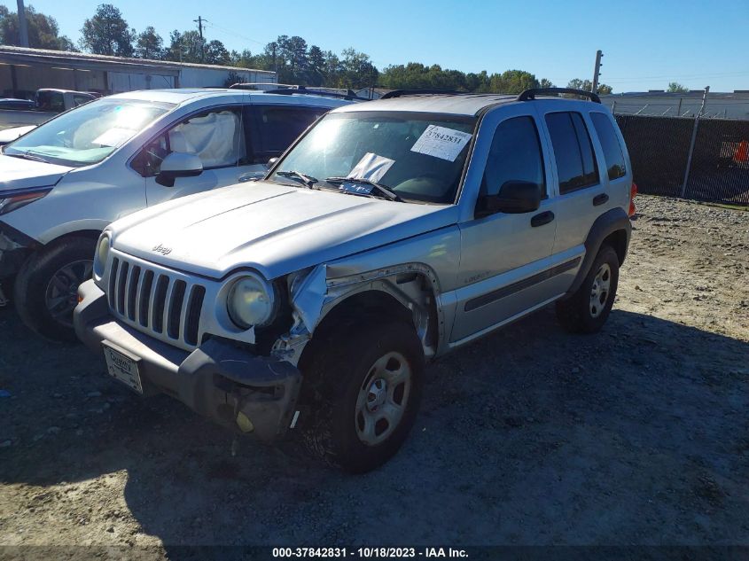 2004 Jeep Liberty Sport VIN: 1J4GK48K44W128244 Lot: 37842831