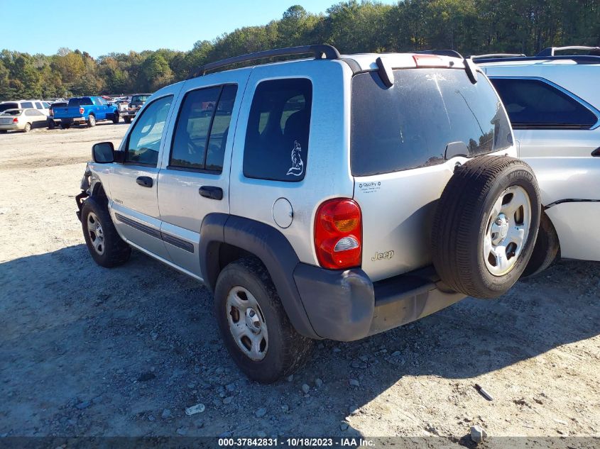 2004 Jeep Liberty Sport VIN: 1J4GK48K44W128244 Lot: 37842831